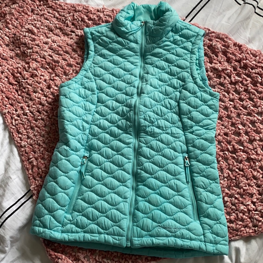 Aquamarine puffy vest